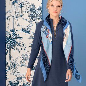 Spartina 449 Daise Marina Square Scarf